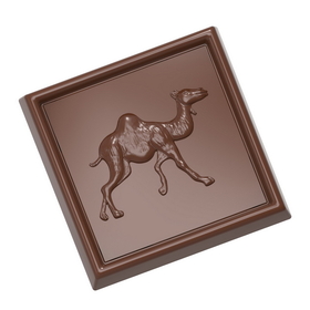 Chocolate World CW1684 Chocolate mould caraque camel