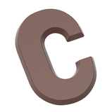 Chocolate World CW1702 Chocolate mould letter C 200 gr
