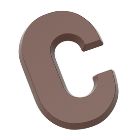 Chocolate World CW1702 Chocolate mould letter C 200 gr