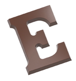 Chocolate World CW1704 Chocolate mould letter E 200 gr
