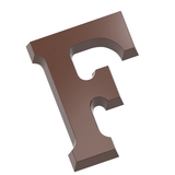 Chocolate World CW1705 Chocolate mould letter F 200 gr