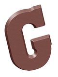 Chocolate World CW1706 Chocolate mould letter G 200 gr