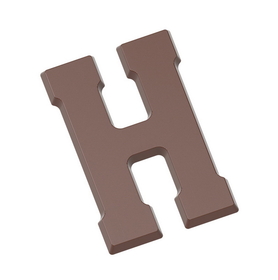 Chocolate World CW1707 Chocolate mould letter H 200 gr