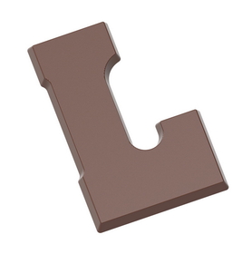 Chocolate World CW1711 Chocolate mould letter L 200 gr