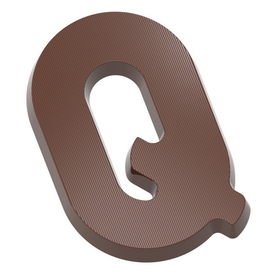 Chocolate World CW1716 Chocolate mould letter Q 200 gr