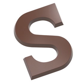Chocolate World CW1718 Chocolate mould letter S 200 gr
