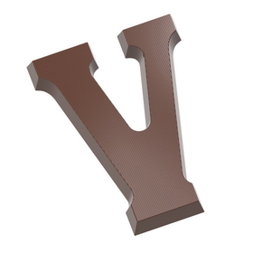 Chocolate World CW1721 Chocolate mould letter V 200 gr