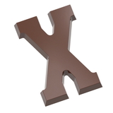 Chocolate World CW1723 Chocolate mould letter X 200 gr