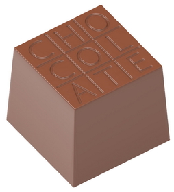 Chocolate World CW1729 Chocolate mould cube "Chocolate"
