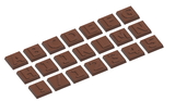 Chocolate World CW1742 Chocolate mould caraque part 1 alfabet 21 fig.