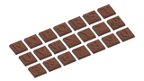 Chocolate World CW1743 Chocolate mould caraque part 2 alfabet 21 fig.