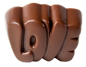 Chocolate World CW1744 Chocolate mould "Love" praline