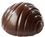 Chocolate World CW1772 Chocolate mould half sphere striped &#216; 26,50 mm