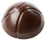 Chocolate World CW1773 Chocolate mould half sphere with 2 lines Ø 26, 50 mm