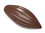 Chocolate World CW1798 Chocolate mould cocoa bean with 6 lines