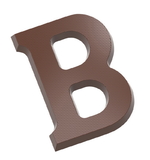 Chocolate World CW1801 Chocolate mould letter B 135 gr