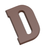 Chocolate World CW1803 Chocolate mould letter D 135 gr