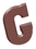 Chocolate World CW1806 Chocolate mould letter G 135 gr