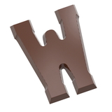 Chocolate World CW1822 Chocolate mould letter W 135 gr
