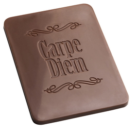 Chocolate World CW1852 Chocolate mould Caraque "Carpe Diem"