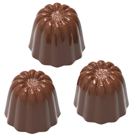 Chocolate World CW1859 Chocolate mould cannel&#233; 3 fig.
