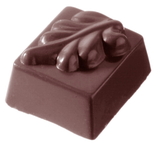 Chocolate World CW1871 Chocolate mould square leaf 9,5 gr