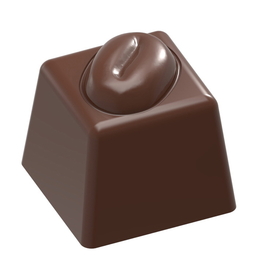 Chocolate World CW1880 Chocolate mould cube coffee bean 6,9 gr