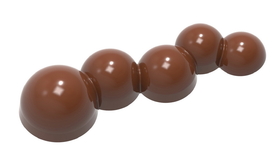 Chocolate World CW1883 Chocolate mould half sphere bar