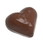 Chocolate World CW1914 Chocolate mould heart facet double