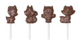 Chocolate World CW1934 Chocolate mould lollipop forest animals