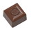 Chocolate World CW1957 Chocolate mould square with royalty stamp