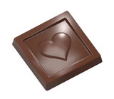 Chocolate World CW1959 Chocolate mould caraque heart