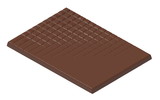 Chocolate World CW1982 Chocolate mould caraque with grid