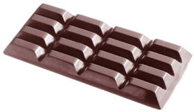Chocolate World CW2015 Chocolate mould tablet 4x4 long 115 gr