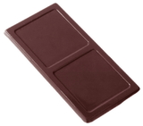 Chocolate World CW2031 Chocolate mould caraque rectangular smooth