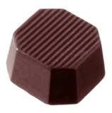 Chocolate World CW2058 Chocolate mould octagon striped