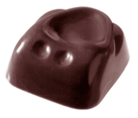 Chocolate World CW2064 Chocolate mould square pushed