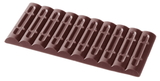 Chocolate World CW2072 Chocolate mould tablet 1x10 groove 80,50 gr