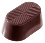 Chocolate World CW2077 Chocolate mould oval drawing