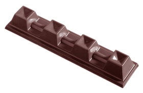 Chocolate World CW2097 Chocolate mould bar 4 cubes 27 gr