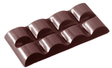 Chocolate World CW2100 Chocolate mould tablet 2x4 rounded 38 gr