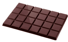 Chocolate World CW2104 Chocolate mould tablet 4x6 flat 210 gr