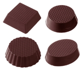 Chocolate World CW2112 Chocolate mould petit four cup 4 fig