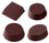 Chocolate World CW2112 Chocolate mould petit four cup 4 fig.