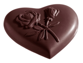 Chocolate World CW2161 Chocolate mould heart rose