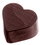 Chocolate World CW2245 Chocolate mould heart checkered