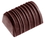 Chocolate World CW2247 Chocolate mould buche with stripes