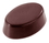 Chocolate World CW2331 Chocolate mould oval plain 5x8