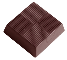 Chocolate World CW2359 Chocolate mould square with lines