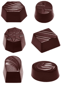 Chocolate World CW2371 Chocolate mould assortment small 6 fig.
